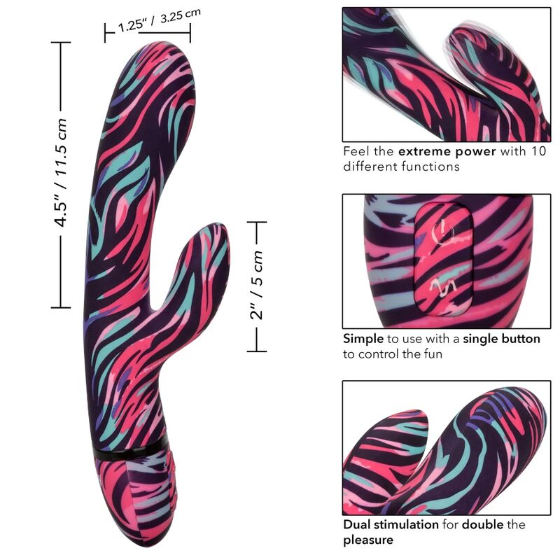 CALEXOTICS - MENAGE A MOI DOUBLE WAND VIBRATOR