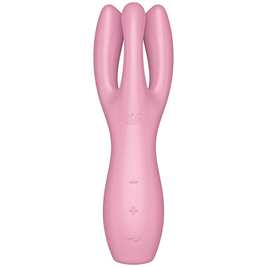 SATISFYER - VIBRADOR THREESOME 3 ROSA