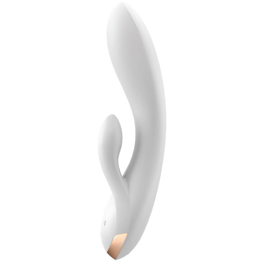 APLICATIVO VIBRADOR SATISFYER DOUBLE FLEX - BLANCO