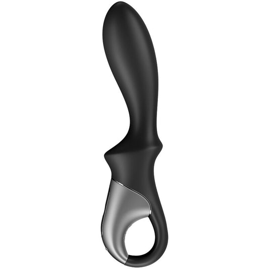 SATISFYER - APLICATIVO DE VIBRADOR ANAL HEAT CLIMAX BLACK