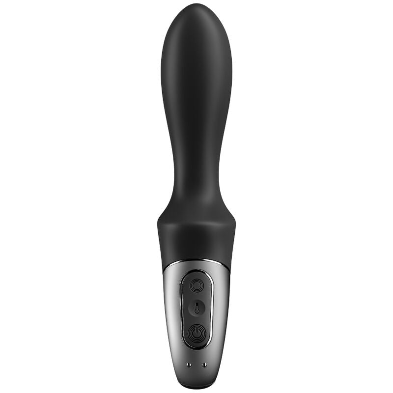 SATISFYER - APLICATIVO DE VIBRADOR ANAL HEAT CLIMAX BLACK