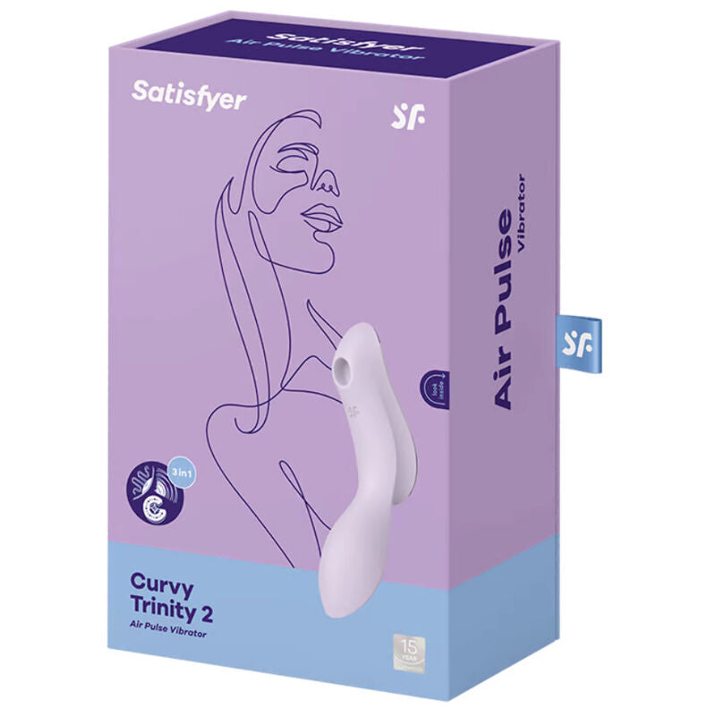 SATISFYER CURVY TRINITY 2 ESTIMULADOR E VIBRADOR - MORADO