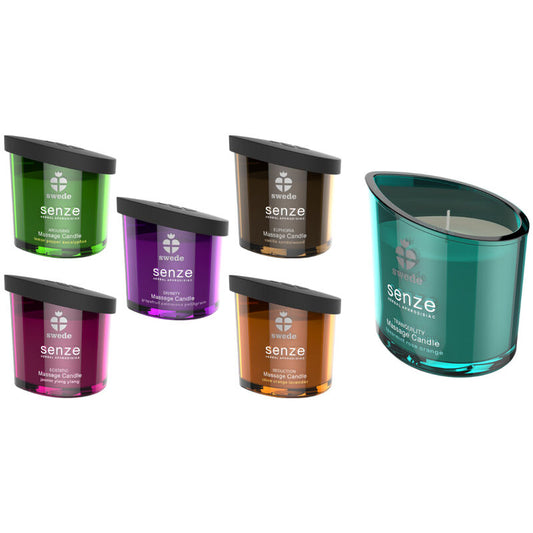SWEDE - SWEEDE SENZE VELA DE MASSAGEM TRANQUILITY HORTELÃ, ROSA, LARANJA