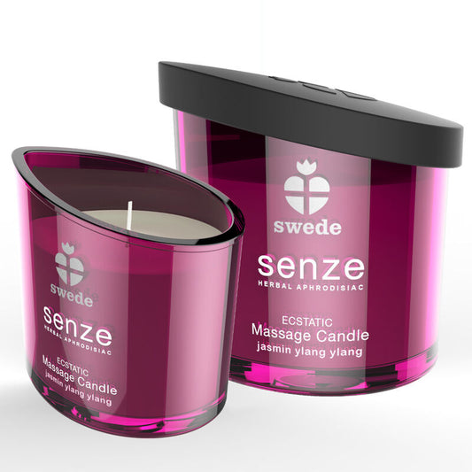 SWEDE - VELA DE MASSAGEM EXSTATICA SENZE - JASMIM, YLANG YLANG