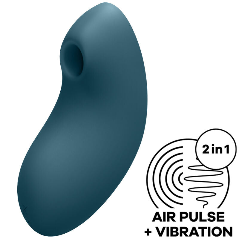 SATISFYER VULVA LOVER 2 ESTIMULADOR E VIBRADOR - AZUL