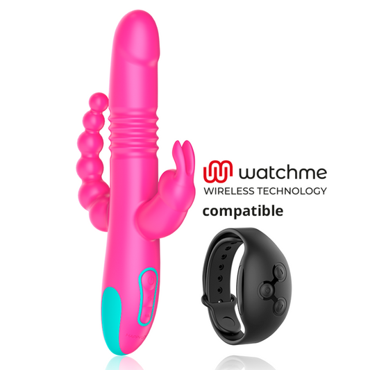 HAPPY LOKY - DONALD TRIPLE STIMULATION: ANAL, G-SPOT &amp; CLITORAL WATCHME COMPATIBLE WIRELESS TECHNOLOGY
