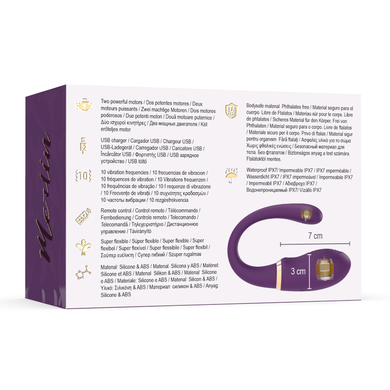 TREASURE - MERLIN DUPLO TORQUE VIBRADOR CONTROLE REMOTO