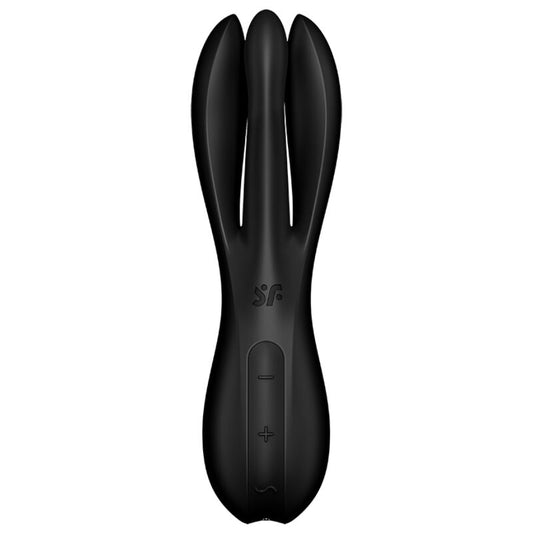 SATISFYER - VIBRADOR THREESOME 2 PRETO