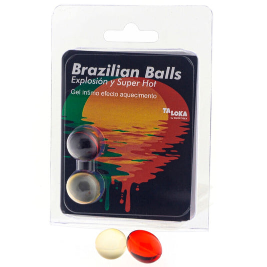 TALOKA - 2 BOLAS BRASILEIRAS GEL EFEITO SUPER QUENTE