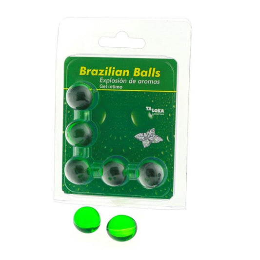 TALOKA - 5 BOLAS BRASILEIRAS GEL ÍNTIMO DE MENTA
