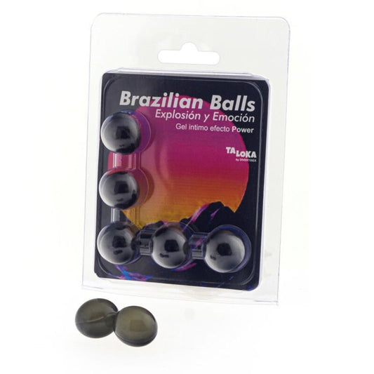 TALOKA - 5 BOLAS BRASILEIRAS GEL EMOCIONANTE EFEITO PODEROSO