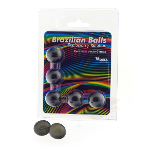 TALOKA - 5 BOLAS BRASILEIRAS GEL EFEITO CLIMAX EMOCIONANTE
