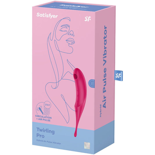 SATISFYER TWIRLING PRO ESTIMULADOR E VIBRADOR - ROJO