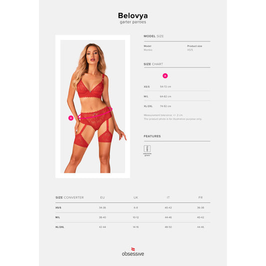 OBSESSIVE - BELOVYA XS/S GARTER BELT