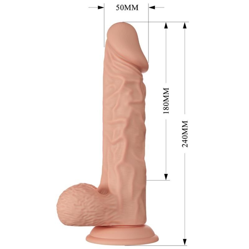 BAILE - BELLE ENCONTRE BURAQ FLEXIBLE REALISTIC DILDO 24 CM NATURAL