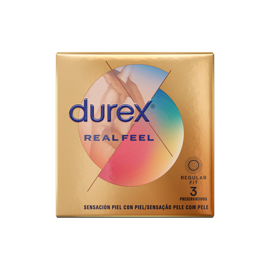 DUREX - CAMISINHAS REAL FEEL 3 UNIDADES