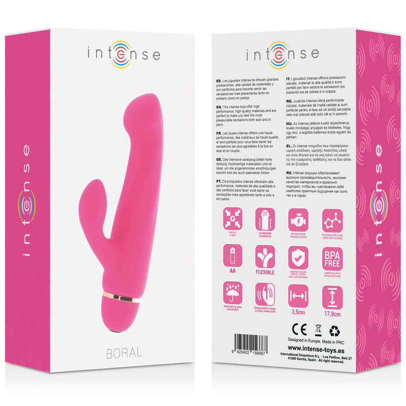 INTENSO - BORAL 20 VELOCIDADES ROSA SILICONE