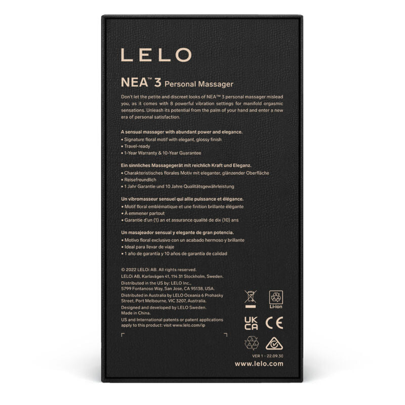 LELO - MASSEUR PERSONNEL NEA 3 - BLEU