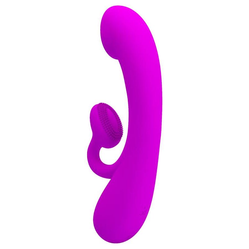 PRETTY LOVE - SINCERE VIBRATOR AND PURPLE SILICONE CLITORIS SUCTION CUP