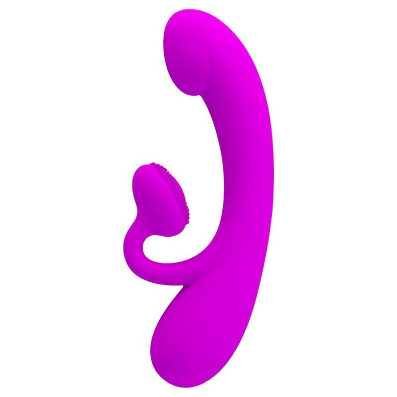 PRETTY LOVE - SINCERE VIBRATOR AND PURPLE SILICONE CLITORIS SUCTION CUP