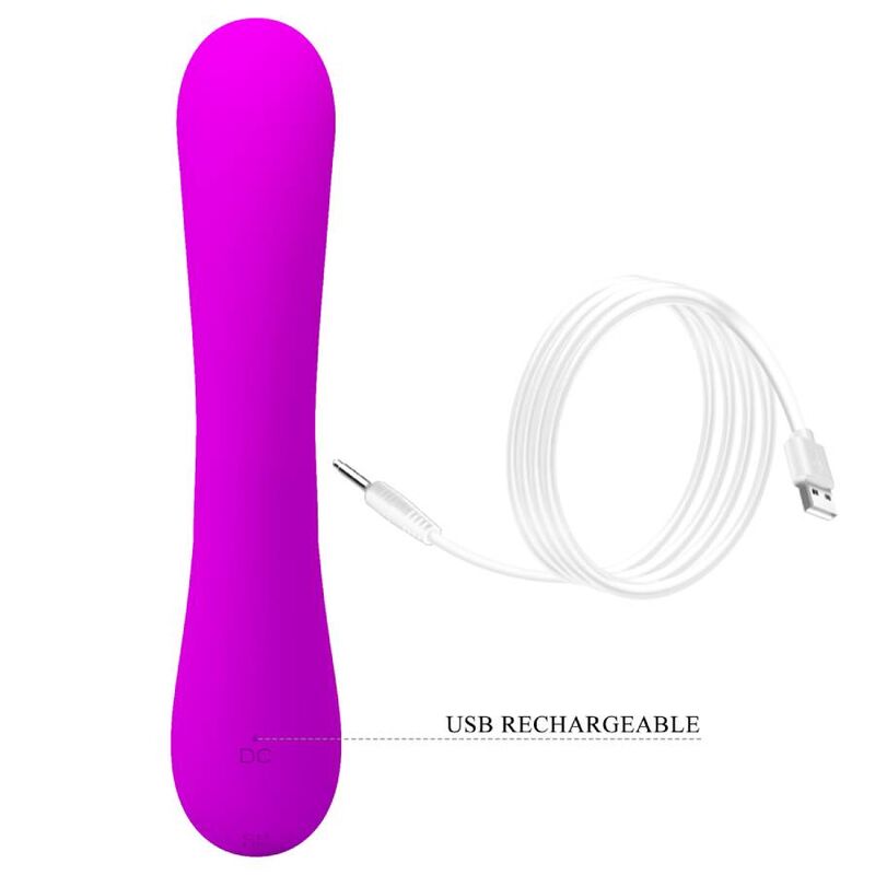 PRETTY LOVE - SINCERE VIBRATOR AND PURPLE SILICONE CLITORIS SUCTION CUP
