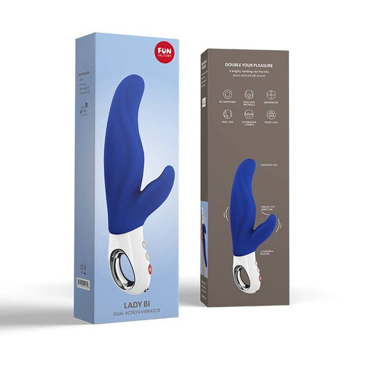 FUN FACTORY - LADY BI DUPLO VIBRADOR ULTRAMARINE