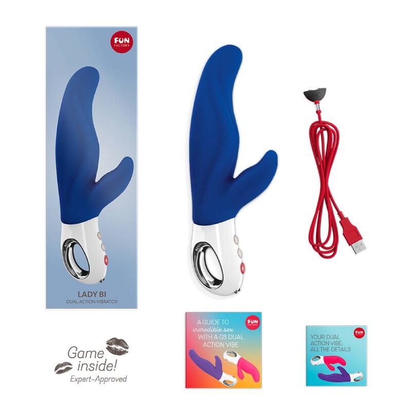 FUN FACTORY - LADY BI DUPLO VIBRADOR ULTRAMARINE