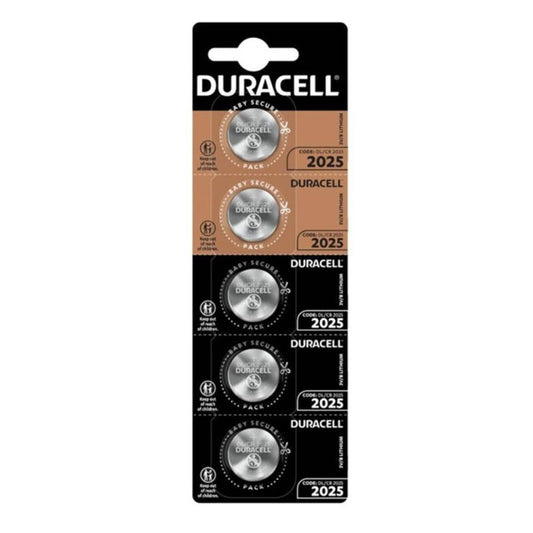 DURACELL - LITIO CR2025 3V 5 UNIDADES BATERIA BOTÃO
