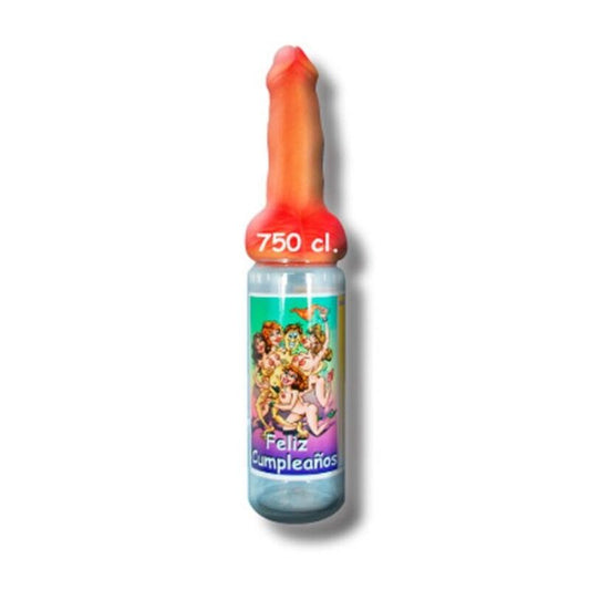 DIABLO PICANTE - FRASCO DE PÊNIS CARNUDO DE ANIVERSÁRIO 750 ML