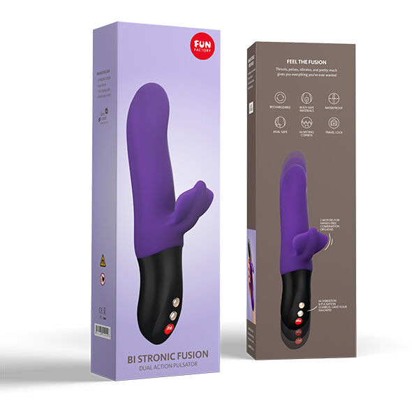 FUN FACTORY - BI STRONIC FUSION DOUBLE PULSATOR PURPLE