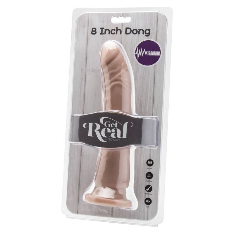 SEJA REAL - PELE VIBRANTE DONG DE 20,5 CM