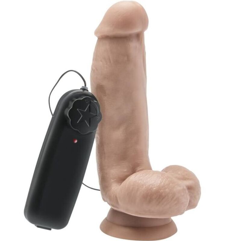 SEJA REAL - DILDO DE 12 CM COM PELE DE CONTAS VIBRADORAS
