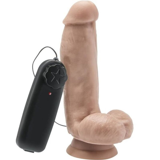 SEJA REAL - DILDO DE 12 CM COM PELE DE CONTAS VIBRADORAS