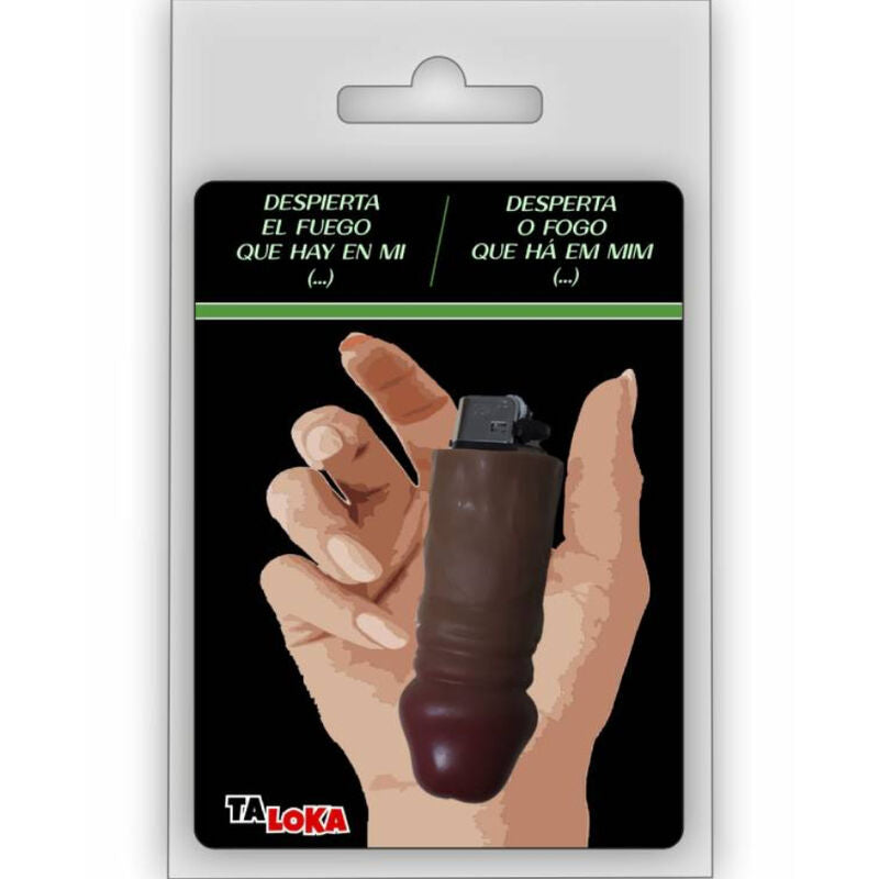 TALOKA - FANTASTIC PENIS-SHAPED LIGHTER IN MULATTO COLOR 100% REFILLABLE
