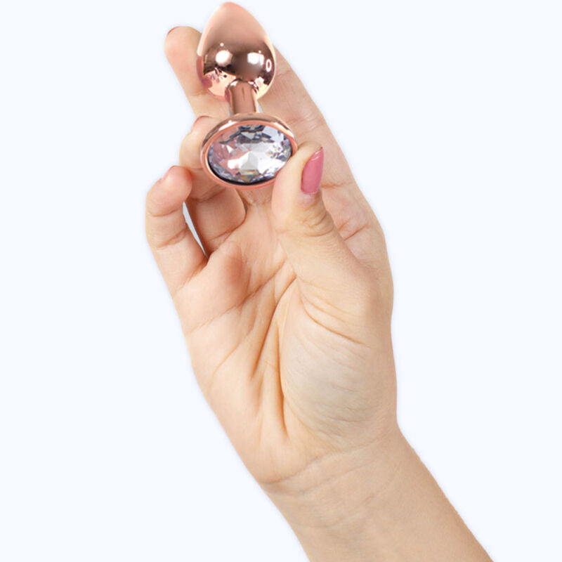 SECRETPLAY - SMALL ROSE GOLD METAL ANAL PLUG 7 CM