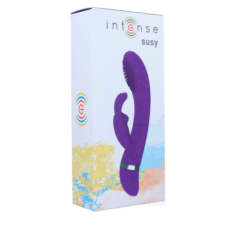 INTENSO - SUSY SILICON RABBIT VIBRADOR OSCILANTE LILAC