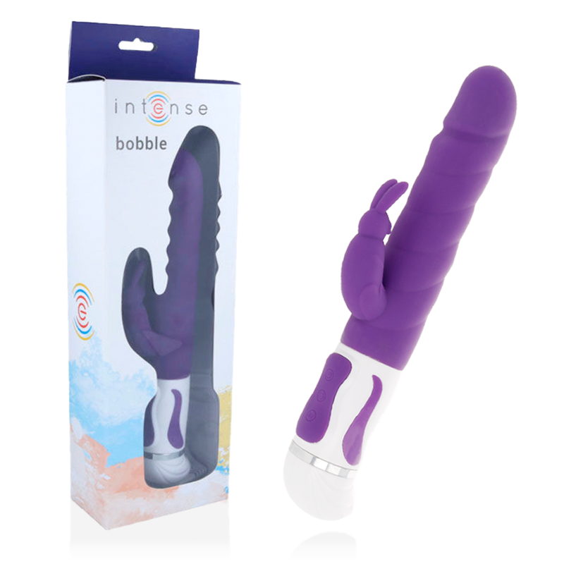 INTENSO - VIBRADOR BOBBLE GIRATÓRIO DE SILICONE LILÁS