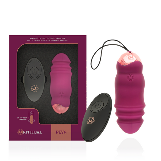 RITHUAL - REVA EGG CONTROLE REMOTO PARA CIMA E PARA BAIXO + VIBRAÇÃO