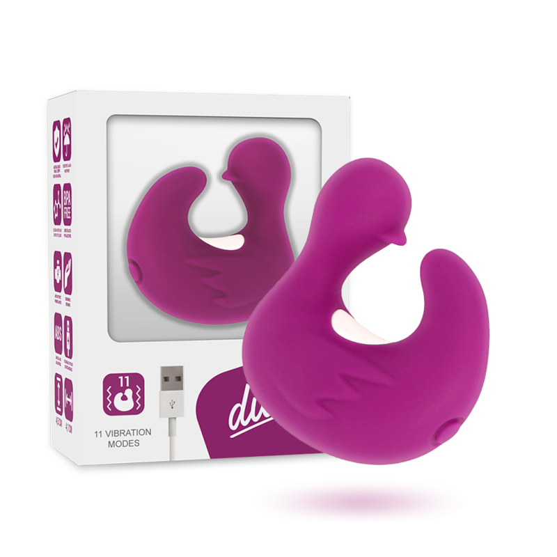 COVERME - DADO DE SILICONE RECARREGÁVEL EM FORMA DE PATO ESTIMULANTE PARA DUCKYMANIA