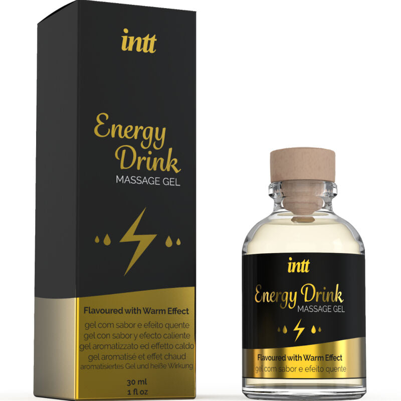 INTT MASSAGE &amp; ORAL SEX - FLAVORED ENERGY MASSAGE GEL WITH CA DRINK AND WARMING EFFECT