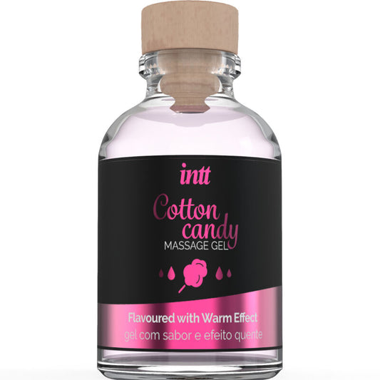 INTT MASSAGE &amp; ORAL SEX - COTTON BABE À PAPA FLAVOR MASSAGE GEL WITH WARMING EFFECT