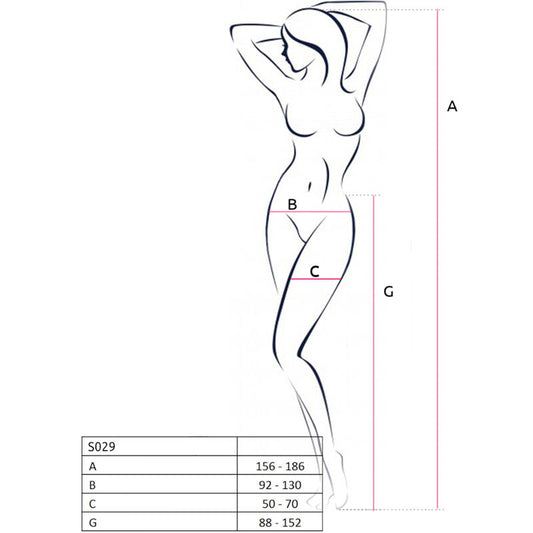 PASSION - S029 MEIA-CALÇA PRETA COM LIGA TAMANHO ÚNICO
