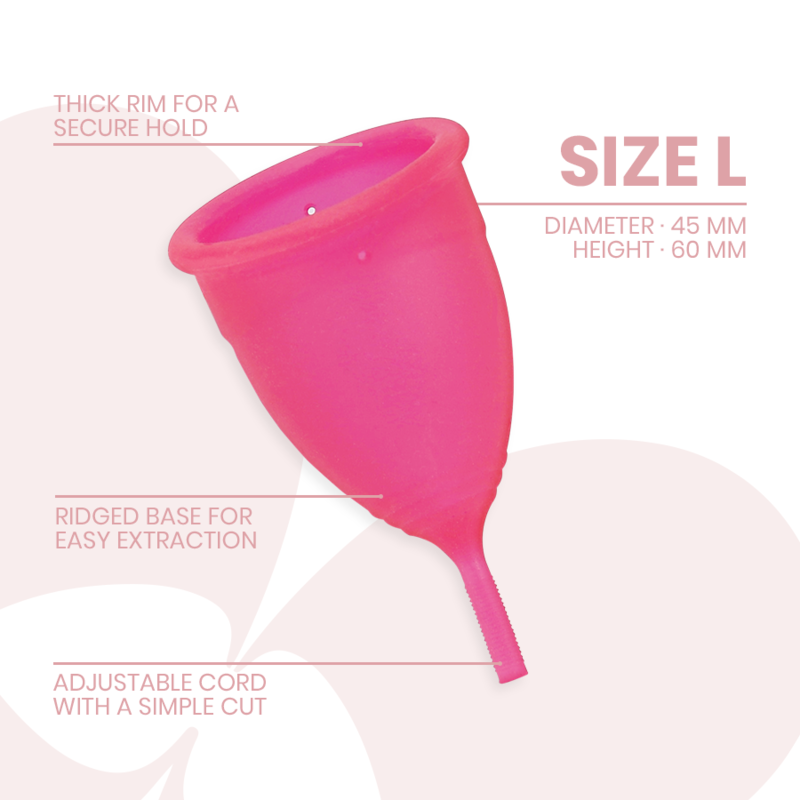 INTIMICHIC - MEDICAL SILICONE MENSTRUAL CUP - SIZE L