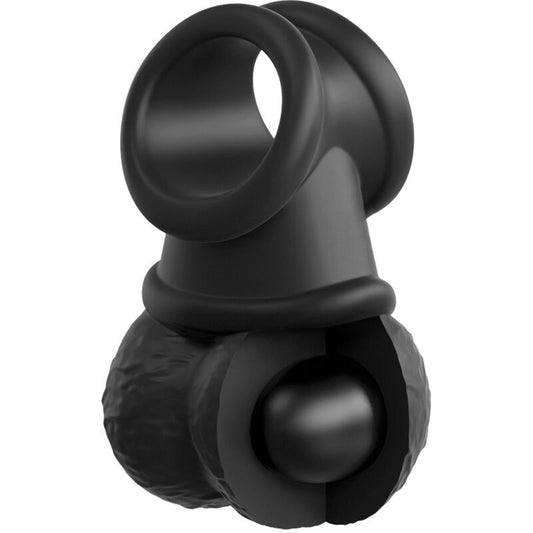 KING COCK - ELITE KIT DELUXE ADJUSTABLE HARNESS RING WITH TESTICLES &amp; 8 INCH DILDO