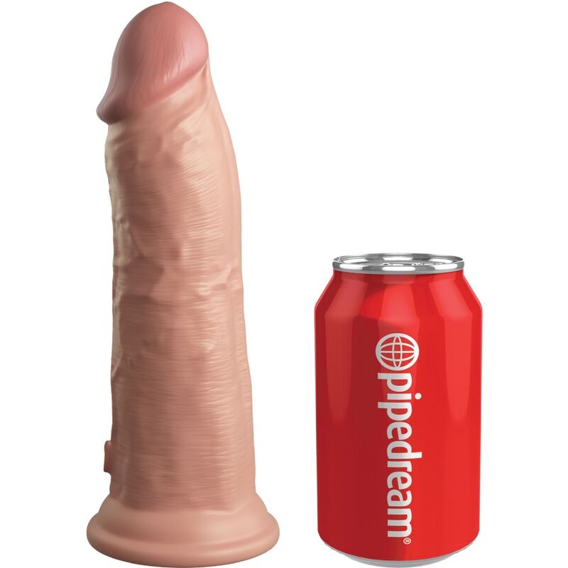 KING COCK - ELITE KIT DELUXE ADJUSTABLE HARNESS RING WITH TESTICLES &amp; 8 INCH DILDO
