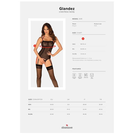 OBSESSIVE - GLANDEZ TEDDY SEM FUNDO M/G