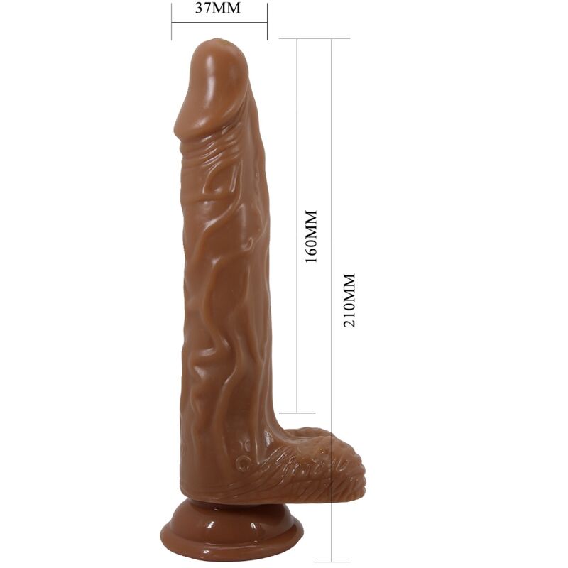 BAILE - BODACH VIBRADOR REALISTA COM CONTROLE REMOTO DE VENTOSA