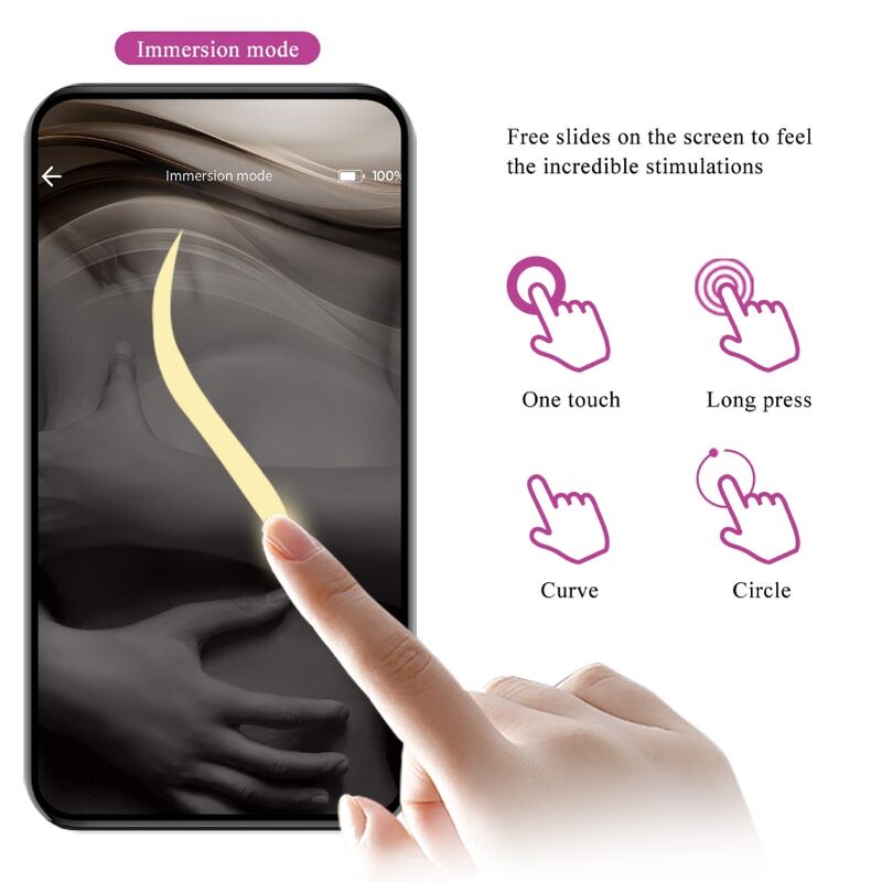 PRETTY LOVE - APP CONTROLLED VIBRATING EGG NYMPH PURPLE