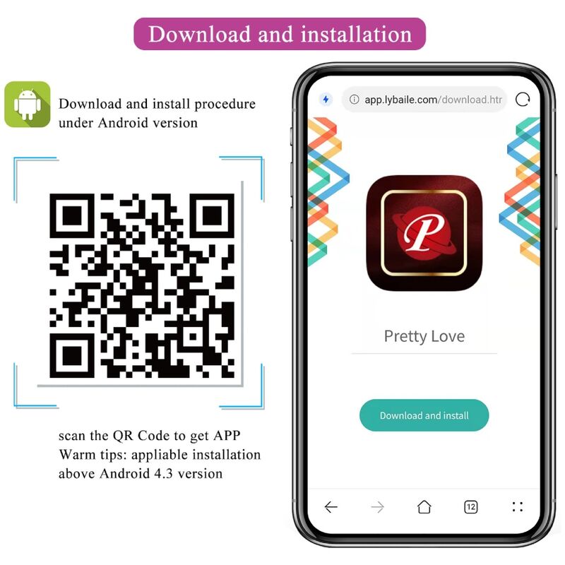 PRETTY LOVE - APP CONTROLLED VIBRATING EGG NYMPH PURPLE
