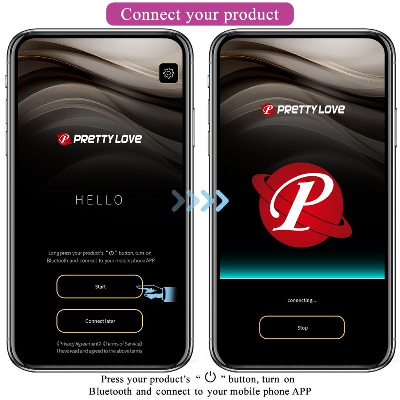 PRETTY LOVE - APP CONTROLLED VIBRATING EGG NYMPH PURPLE